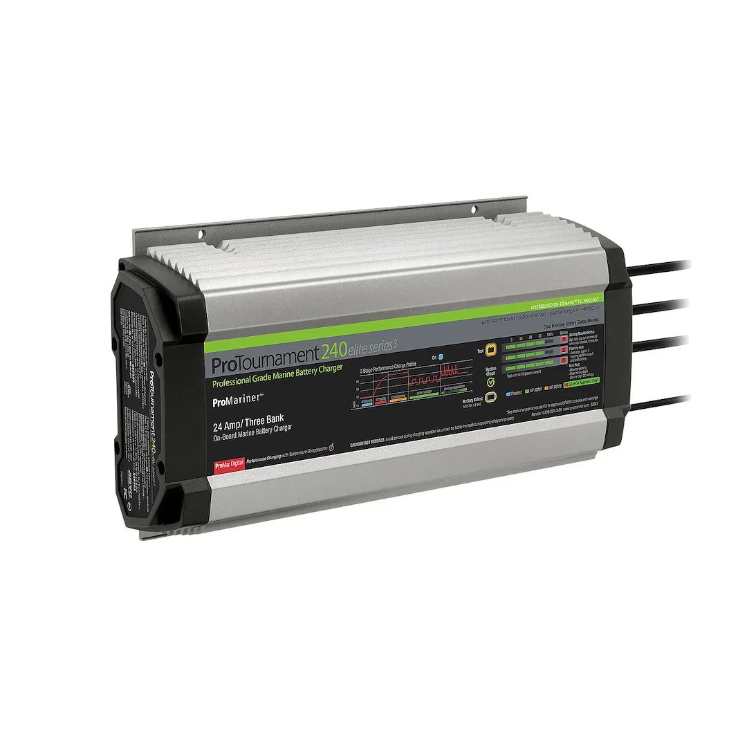 53243 – PRO MARINER Battery Charger, For 12 Volt Batteries 3 Bank Charger 120 Volt Power Supply 5 Step Fully Automati...